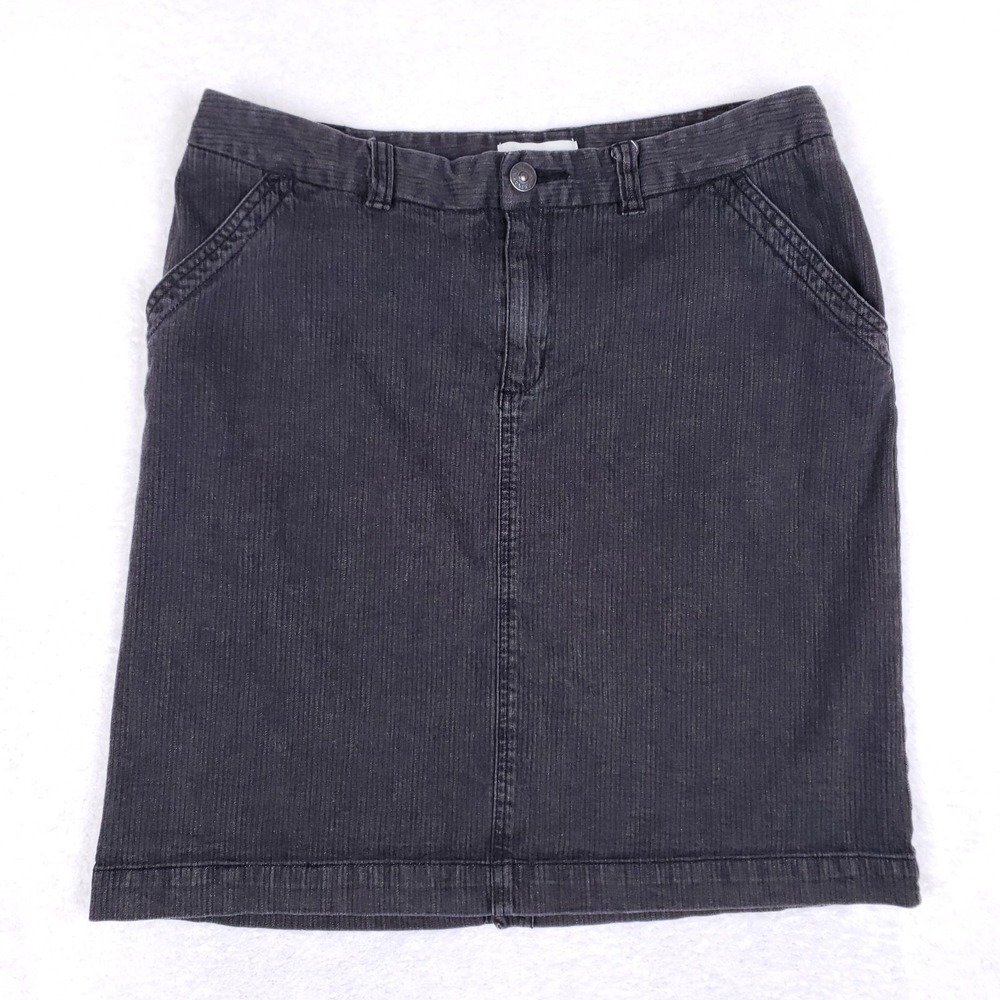 Merona Skirt Size 12 Casual Core Minimalist Everyday Basics Dark Gray Clean Girl